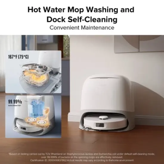 Roborock Qrevo Curv 5A1 Robot Vacuum and Mop with Zero-Tangling Design, FlexiArm Tech & Hands-Free Dock, Auto Mop Lifting, Pet Friendly image {5}