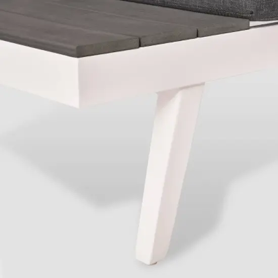 3pc Irma Aluminum Patio Sofa Sectional - White - Christopher Knight Home image {5}