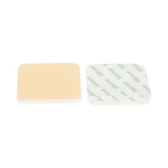 McKesson Adhesive Silicone Foam Dressing No Border Sterile image {1}