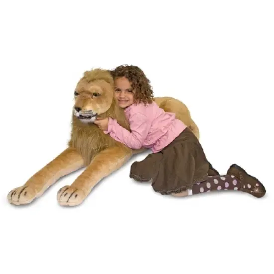 Melissa & Doug Giant Lion - Lifelike Stuffed Animal image {3}