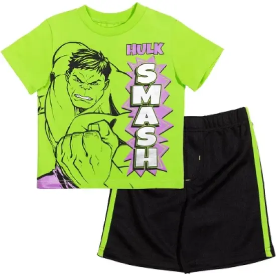 Marvel Avengers Hulk Toddler Boys Graphic T-Shirt & Shorts Set  image {7}