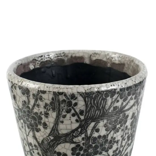 A&B Home 3pc Outdoor Decor Floral Naturespire Planters - Blue image {1}