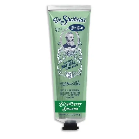 Dr. Sheffield's Certified Natural Kids Toothpaste - Strawberry Banana - 4.2oz/2pk image {1}