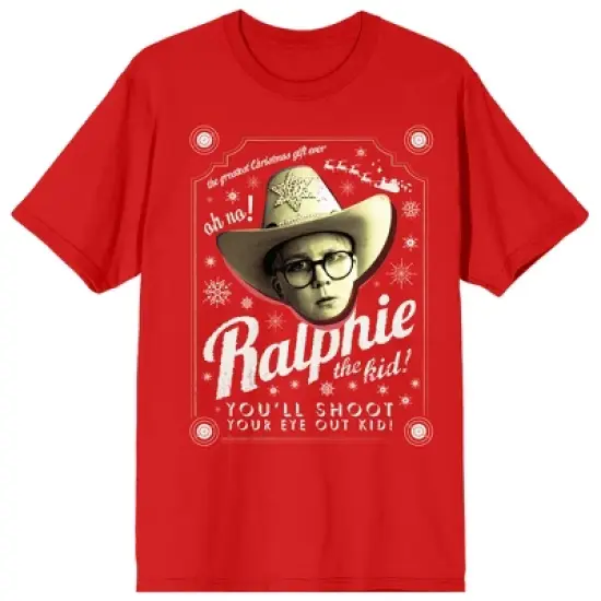 A Christmas Story You'll Shoot Your Eye Out Kid Women's Red T-shirt image {7}