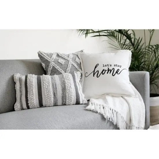 13"x20" Oversize Bria Striped Family-Friendly Lumbar Throw Pillow Cover - Lush D&eacute;cor image {4}