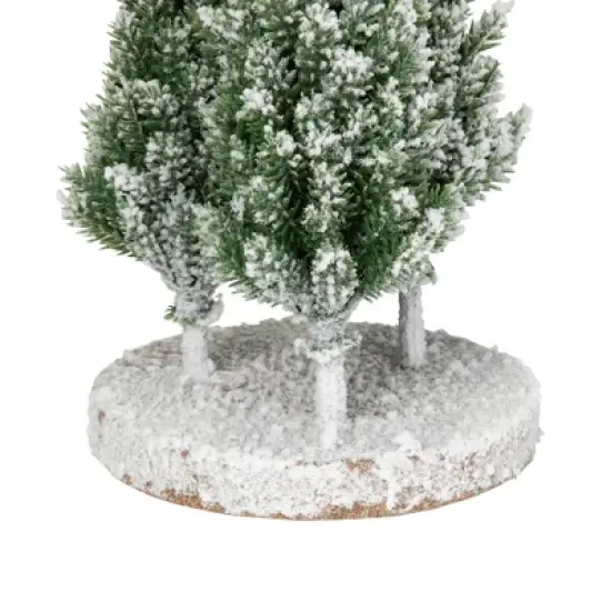 Northlight Frosted Trio of Pine Trees Christmas Decoration - 8" - Unlit image {4}