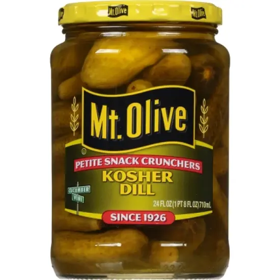 Mt. Olive Petite Snack Crunchers Kosher Dill Pickles - 24 fl oz image {5}
