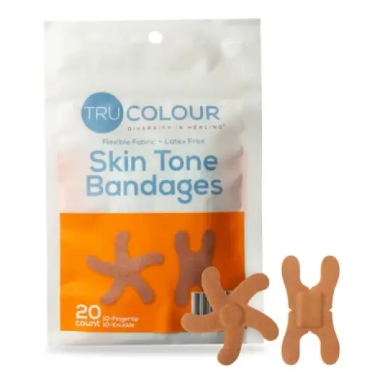 TruColour Skin Tone Shade Knuckle Bandages, Brown image {6}