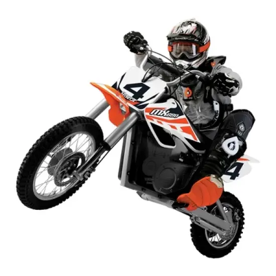 Razor MX650 Dirt Rocket Bike Electric Ride-On for Age 16+, 220lb Weight Capacity, Orange &ndash; 36V Battery, Up to 17 Mph, 40-Min Run Time, Pneumatic Tires image {5}