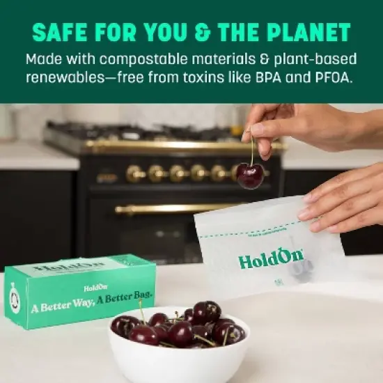 HoldOn Bags Compostable Zipseal Snack Storage Bags - 30ct image {6}