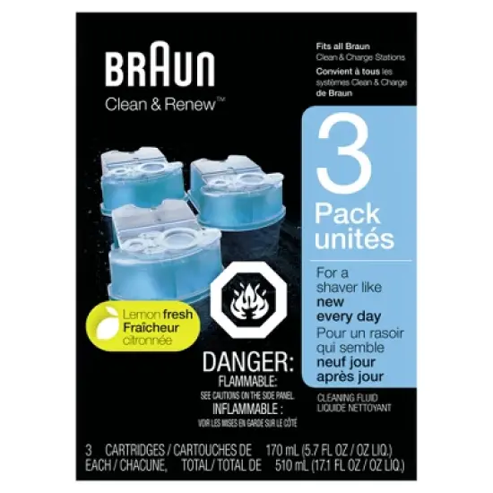 Braun Clean & Renew Refill Cartridges for Clean & Charge Systems CCR - 3pk image {7}