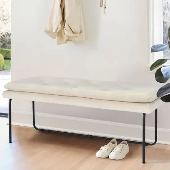 Nano  48" Upholstered Double padded Cushion Bench - The Pop Maison image {9}