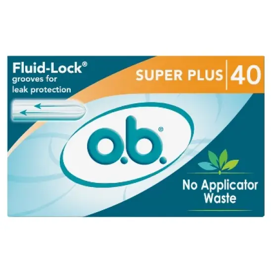 o.b. Original Tampons - Applicator-Free - Unscented - Super Plus - 40ct image {12}