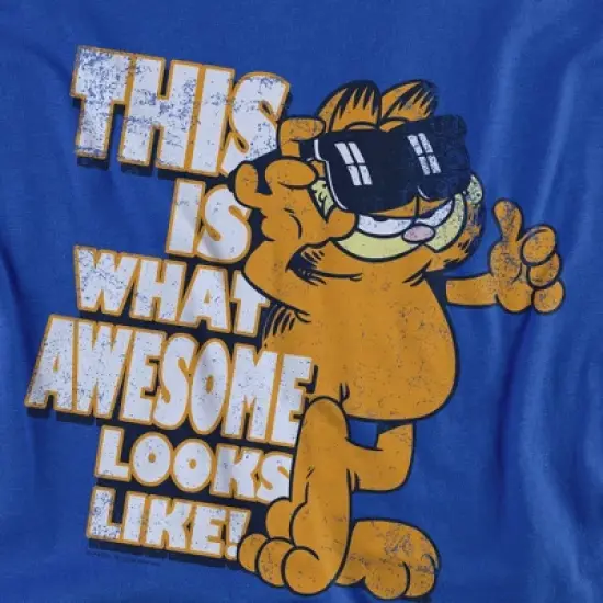 Toddler Boys' Garfield Awesome T-Shirt Royal Blue image {2}