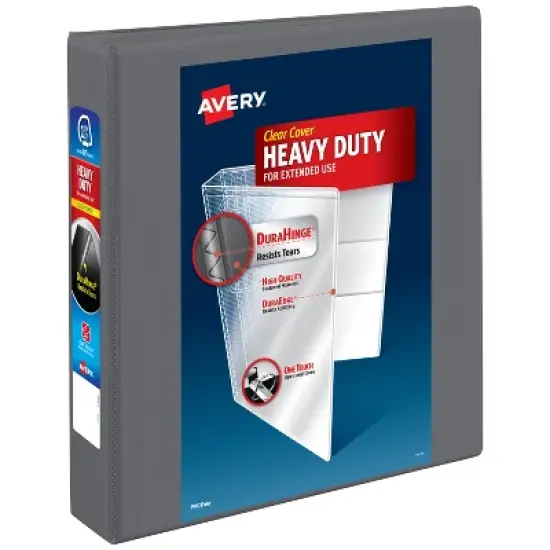 Avery Heavy-Duty View 1.5 Inch Binder, Dark Gray (79866) image {8}