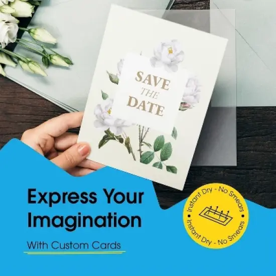 PPD Glossy Printable Greeting Cards with Envelopes 5.5x8.5" 10 sheets 240 gsm for Inkjet Printers image {5}