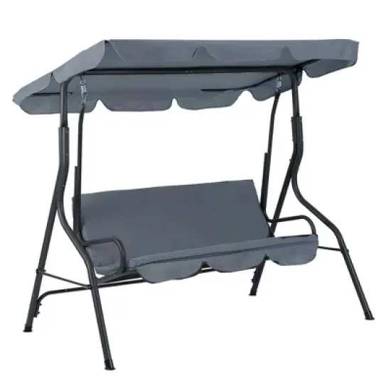 Aoodor 3 Seater Patio Porch Swing With Canopy image {9}