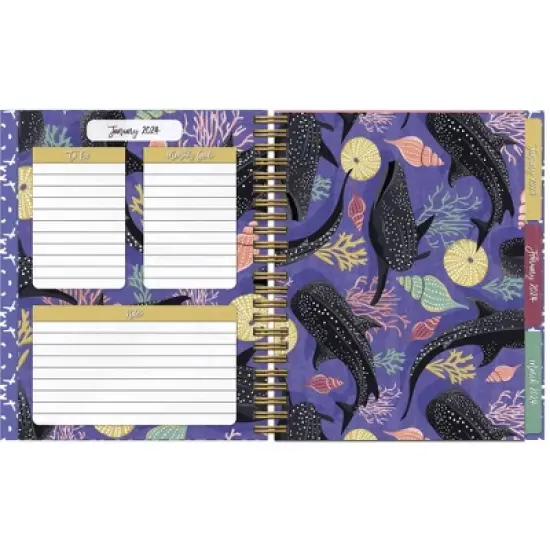 Lang 2024 Weekly/Monthly Planner 9.5"x7.75" File-It Flora & Fauna image {2}