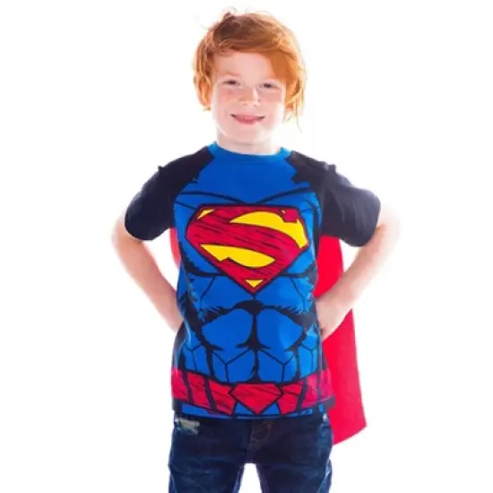 DC Comics Superman Toddler Boys Caped Cosume Design T-Shirt  image {4}