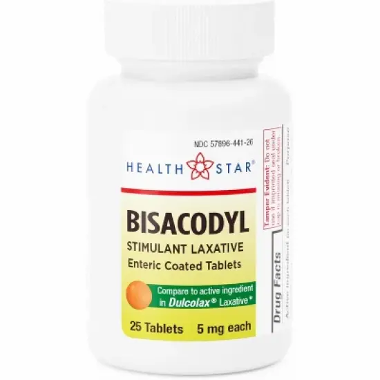 Gericare Bisacodyl 5mg Tablet, 25 Ct image {4}