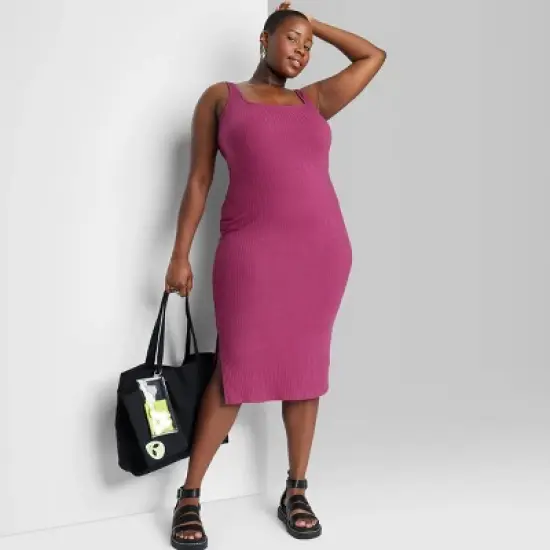 Women's Knit Midi Bodycon Dress - Wild Fable&trade; image {3}