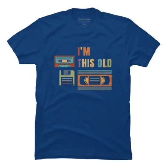 Men's Design By Humans I'm this old - Old data storage media By DsgnCraft T-Shirt image {7}