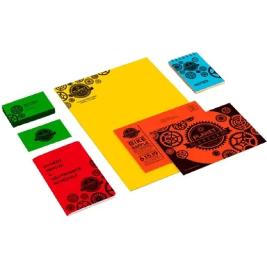 Astrobrights Color Cardstock, 8-1/2 x 11 Inches, Eco Assortment, Pack of 250 image {1}