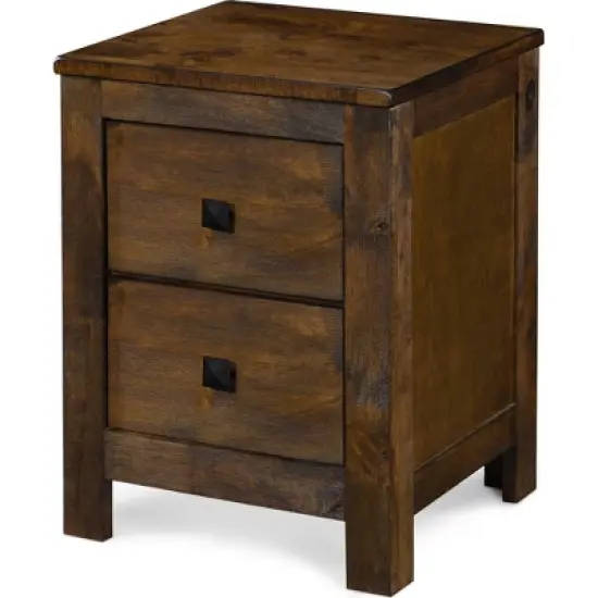 Stratford 2 Drawer Nightstand Classic Brown - Finch image {4}
