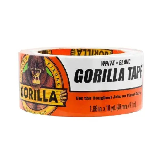 Gorilla 1.88 In. x 10 Yd. Heavy-Duty Duct Tape, White image {3}