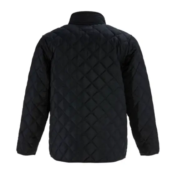 RefrigiWear Men's Insulated Diamond Quilted Jacket with Fleece Lined Collar image {2}