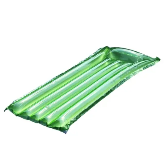 Swim Central Inflatable Reflective Sun tanner Pool Float - 72" - Green image {3}