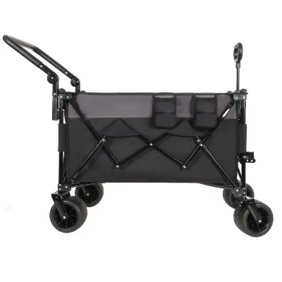 Multi-Functional Push-Pull Folding Wagon Cart with Rotating Handle & 360&deg; All-Terrain Wheels &ndash; Heavy-Duty, Adjustable Design, Large Capacity image {1}