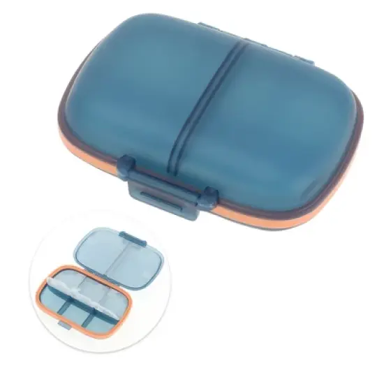 Unique Bargains 8 Grids Double Layer Pill Boxes 3 Pcs image {2}