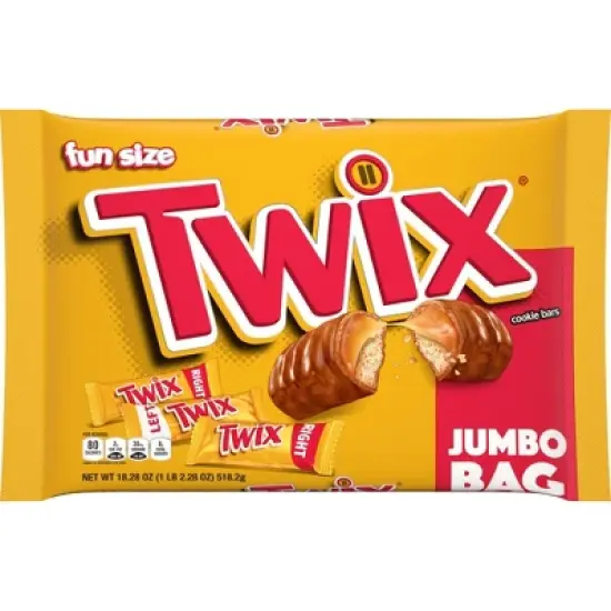 Twix Halloween Chocolate Caramel Cookie Bars Fun Size - 18.28oz image {1}