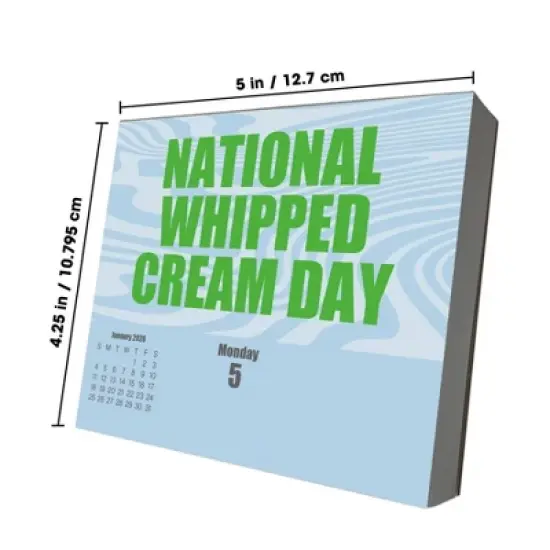 Trends International 2026 Celebrate Daily Dayata Time 6.12"x5.37" Box Calendar image {9}