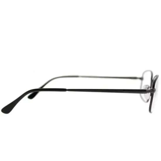 Elasta  JVX Unisex Rectangle Eyeglasses Grey Pewter 54mm image {2}