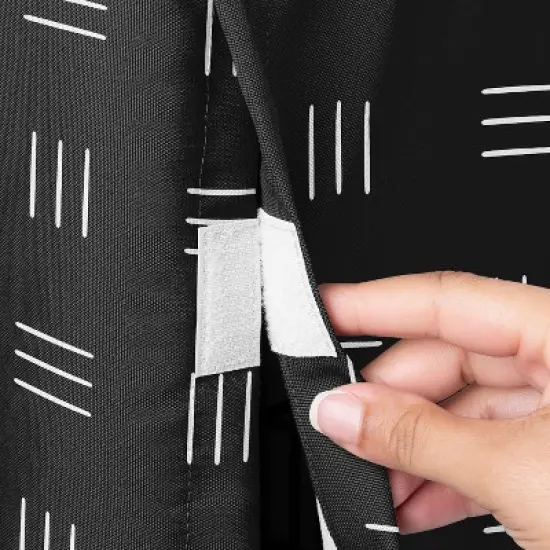 Sweet Jojo Designs Dog Crate Kennel Cover 36in. Boho Hatch Black and White image {2}