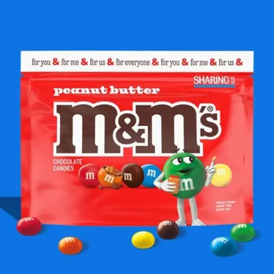 M&M's Peanut Butter Chocolate Candy - Sharing Size - 9oz image {7}