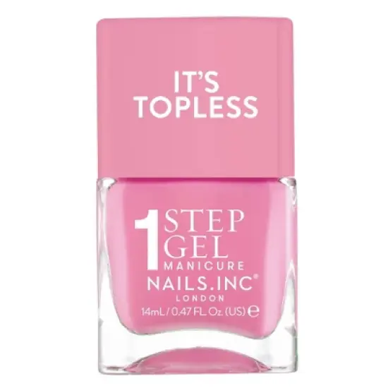 Nails.INC It&rsquo;s Topless, 4-in-1 Base Coat, Treatment, Color and Top Coat 1-Step Gel Nail Polish - 0.47 fl oz image {12}