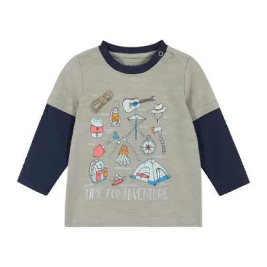 Andy & Evan  Infant  Boys Camping Long Sleeve Two-Fer Tee Set image {2}