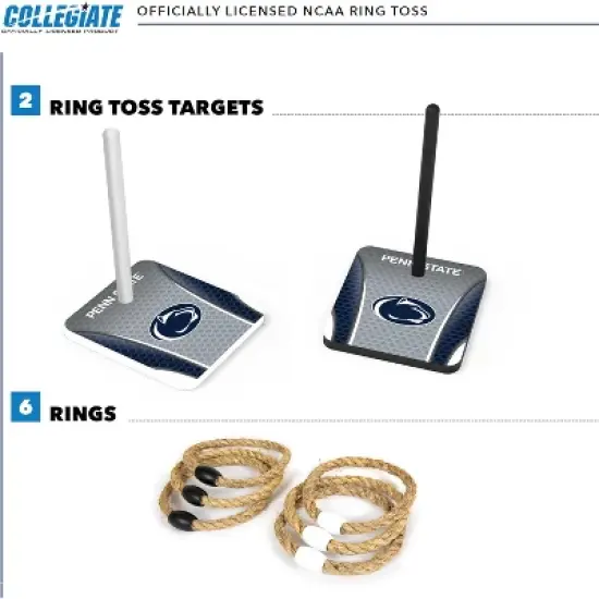 NCAA Penn State Nittany Lions Solid Wood Quoits Toss Game image {1}