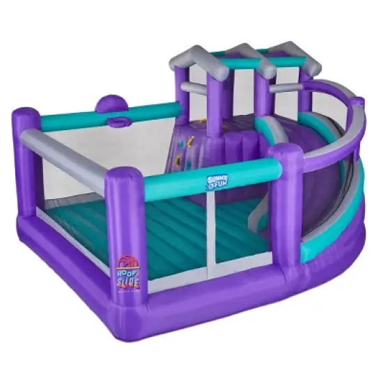 Sunny & Fun Inflatable Bounce House, Bouncy Castle with Slide image {8}