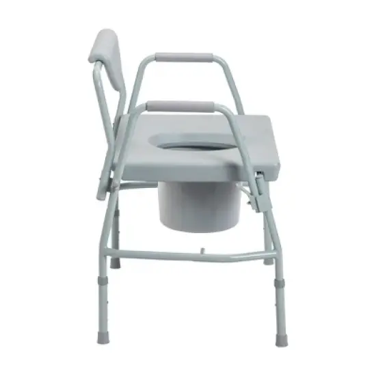 Drive Medical Bariatric Drop Arm Bedside Commode Chair image {4}