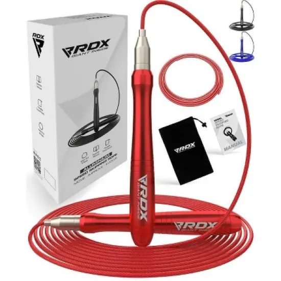 RDX Sports Jump Rope Non Slip Aluminum Handles, 10.3FT Tangle-Free 2 Adjustable Steel Cables Speed Rope, Fitness Exercise Weight Loss image {7}