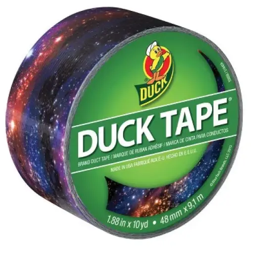 Duck 1.88 in. W X 10 yd L Multicolored Galaxy Duct Tape image {1}