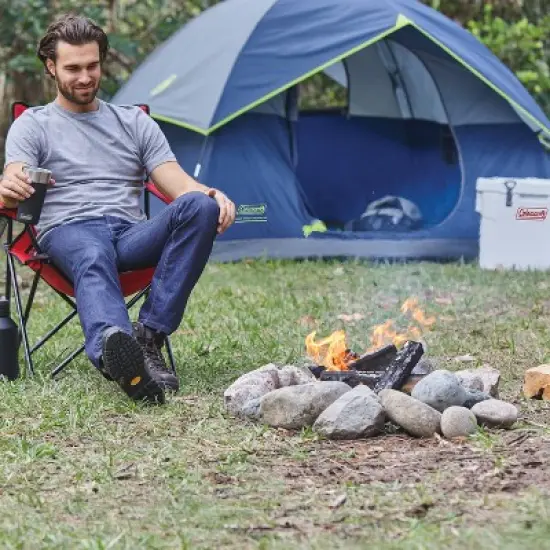 Coleman 4'x7' Sundome 2 Person Camping Tent - Gray/Blue image {3}