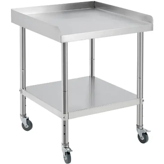 24x24x30 Inch Equipment Grill Stand Table Stainless Steel NSF Certified 400 Lbs Capacity with Adjustable Legs image {7}