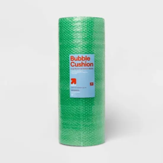 Large Bubble Cushion 80sqft - up&up&trade;: Moving & Packing Supplies, Bubble Wrap, 40' x 24" Plastic Packaging Wrap image {3}