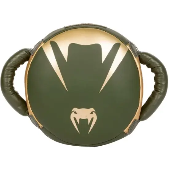 Venum Pro Boxing Mini Round Punch Shield - Khaki/Gold image {1}