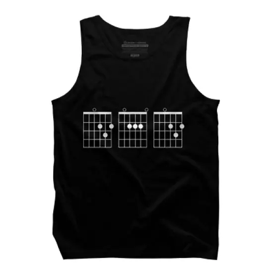 Men's Design By Humans Rocking Dad Guitar Chords By HoangCathrine Tank Top image {2}
